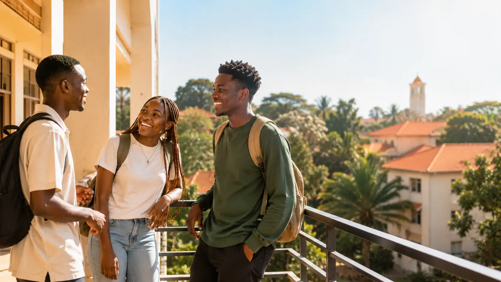 Students near campus accommodation