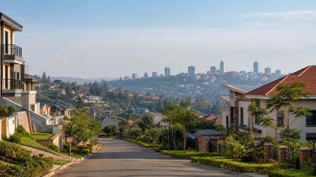 Residential property overlooking Kigali, Rwanda