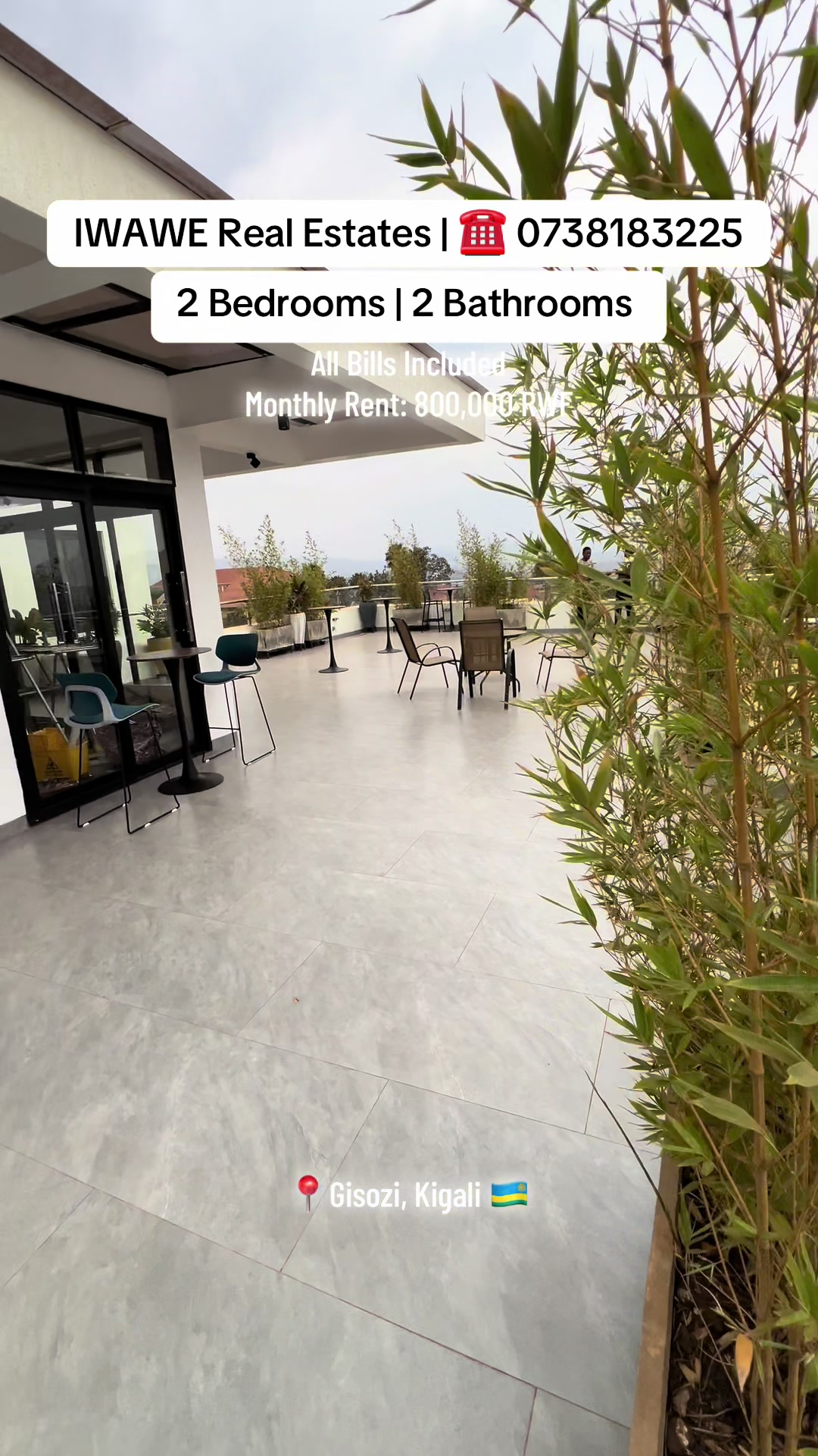 FULLY FURNISHED 2-BEDROOM APARTMENT – MODERN LIVING WITH GYM & ROOFTOP RESTAURANT