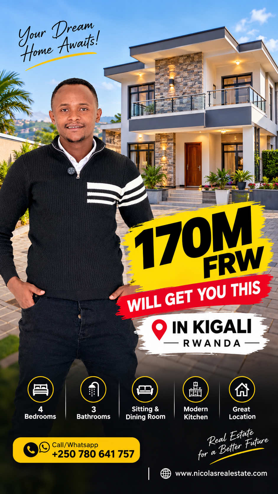 House for Sale in Kanombe, Kigali