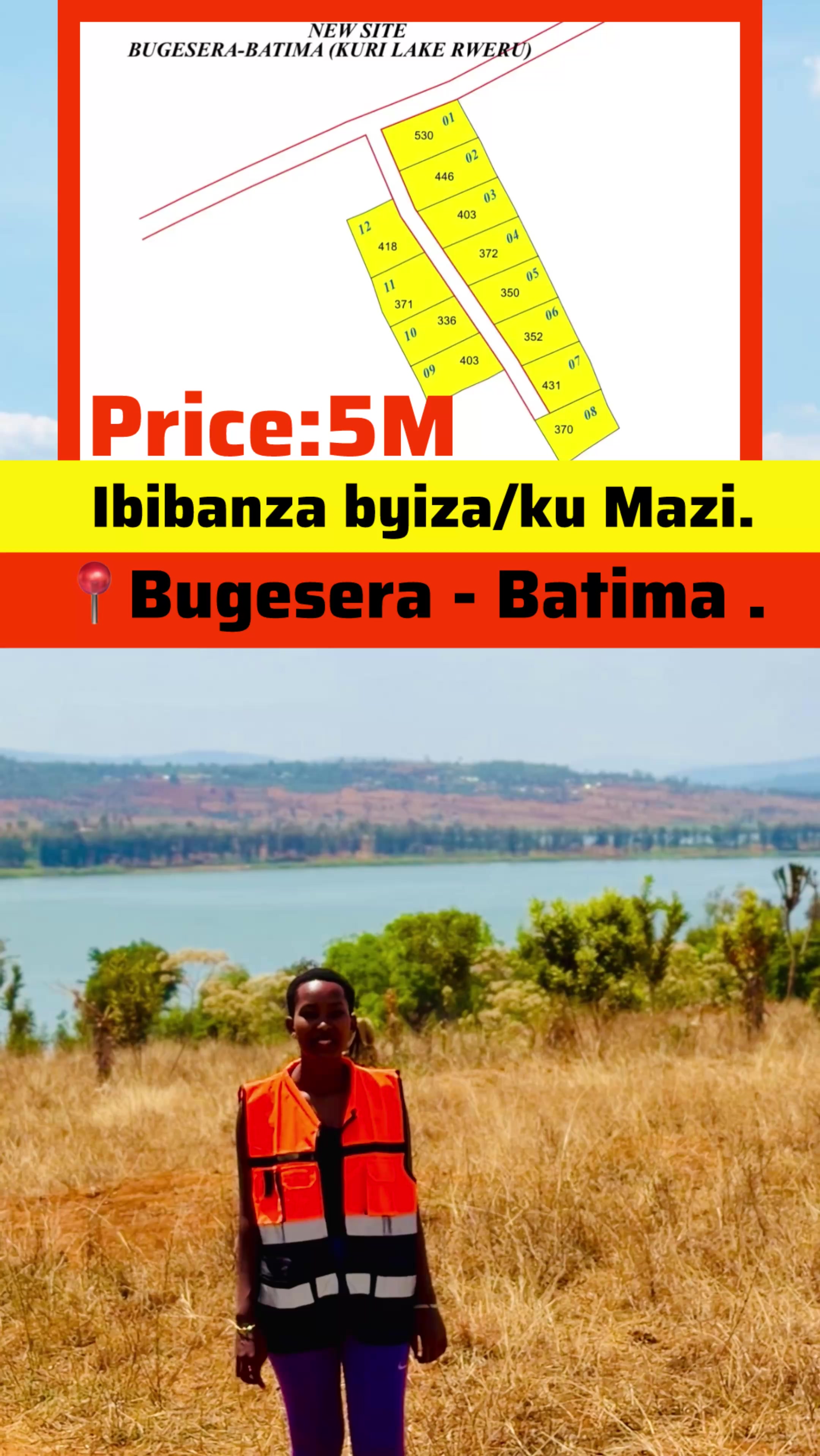 Plot for sale in Batima, Bugesera