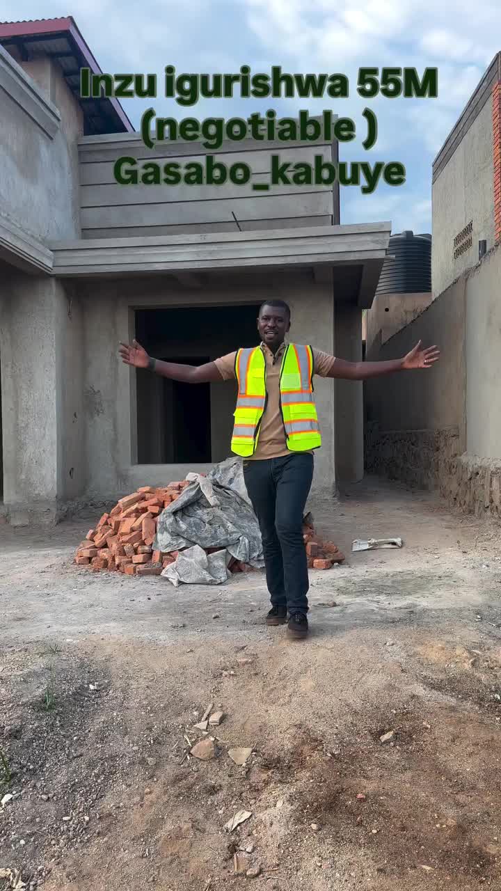 Inzu igurishwa Location: gasabo_jabana kabuye. Price:55 million. Living room, dining room,3 bathroom& toilet , kitchen