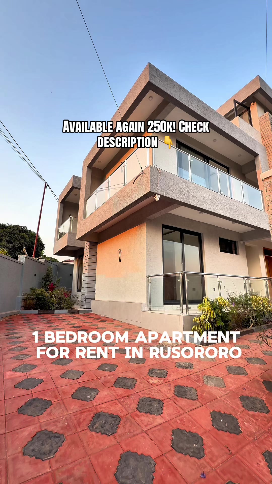 NEW & MODERN 1-BEDROOM APARTMENT FOR RENT – RUSORORO, KIGALI! 🇷🇼