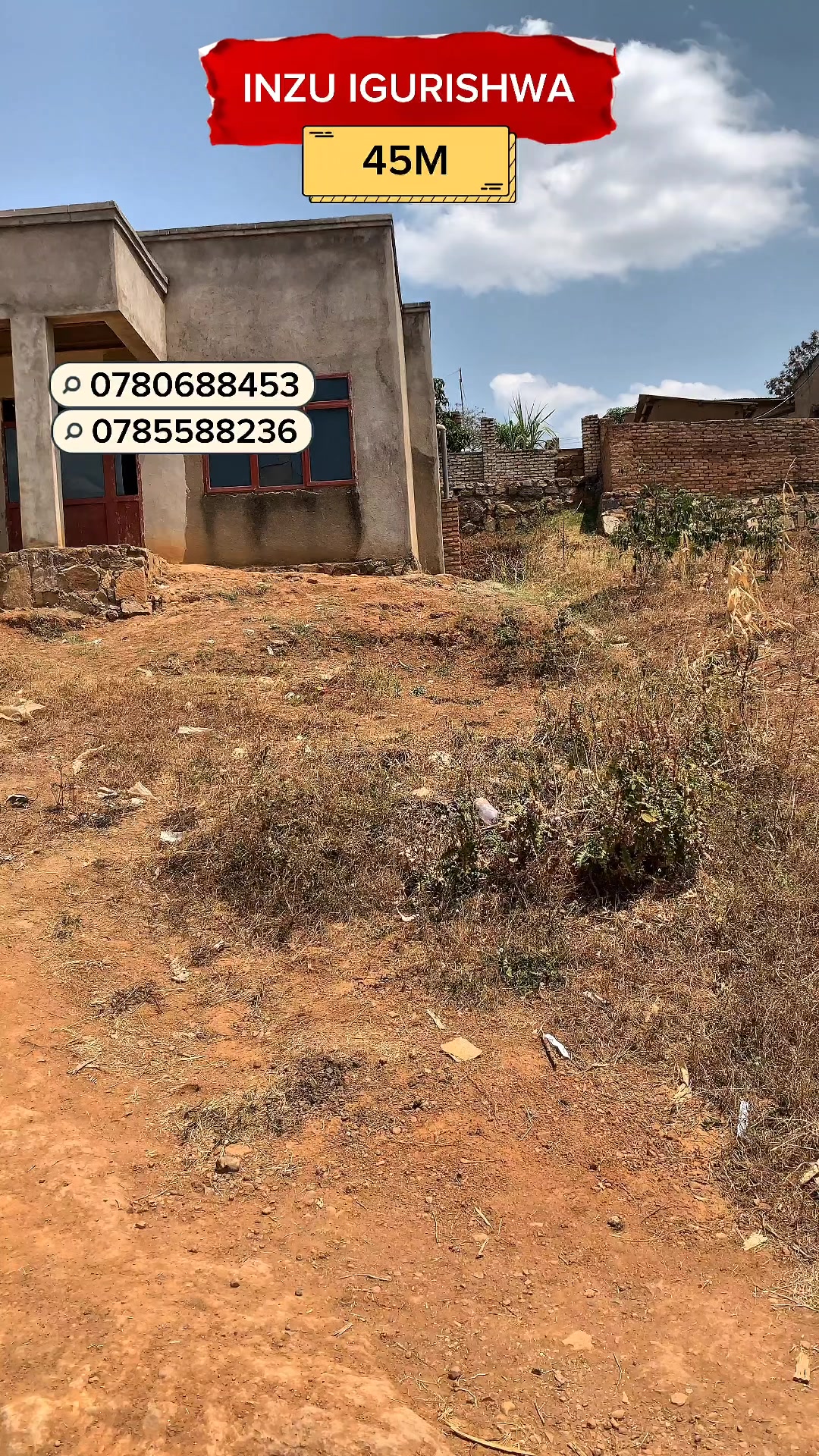 house for sale/inzu igurishwa kamonyi bishenyi 45M
