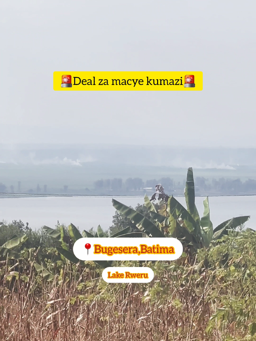 Affordable plots for sale in Bugesera,Batima near lake Rweru 📍Plots size:350sqm