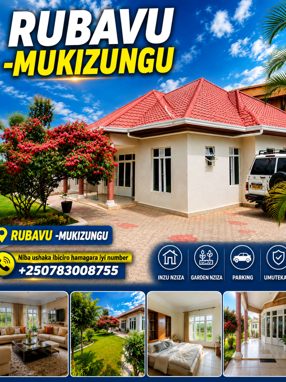 🏡 LUXURY APARTMENT FOR SALE OR RENT – MUKIZUNGU, RUBAVU Looking for a premium h