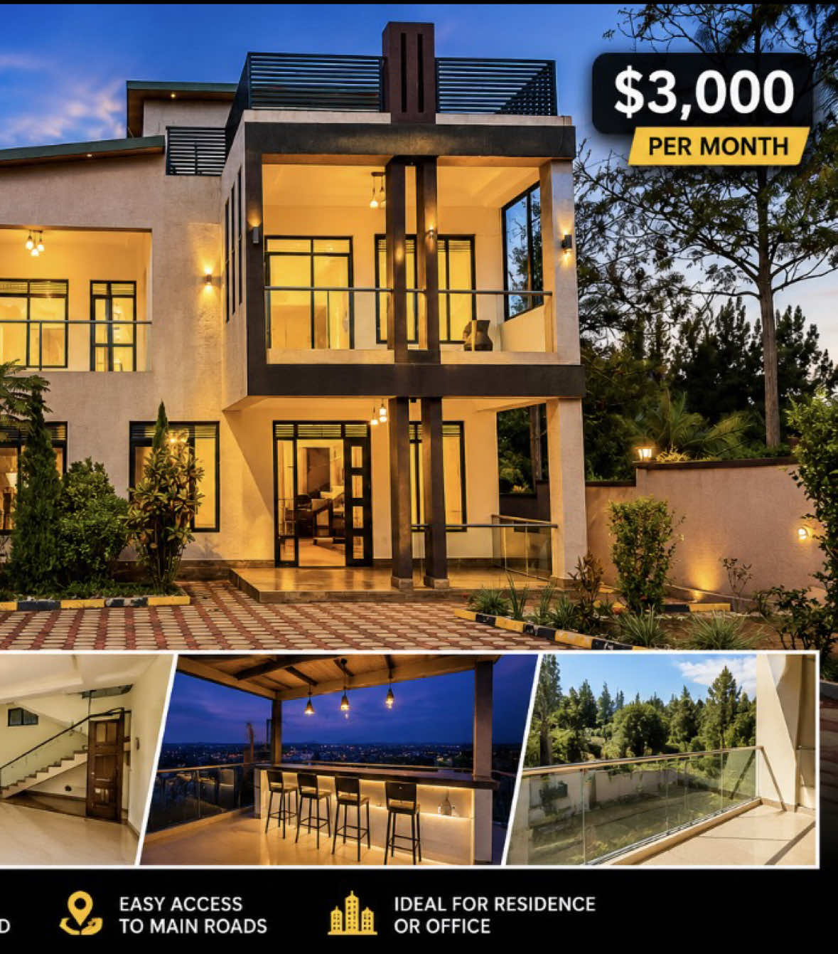6-Bedroom House for Rent in Remera, Gasabo