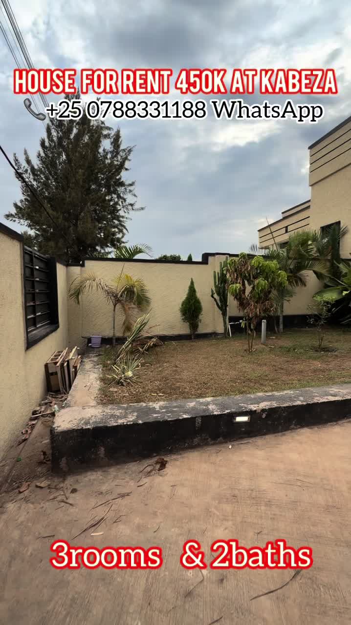 3-Bedroom House for Rent in Kanombe, Kicukiro