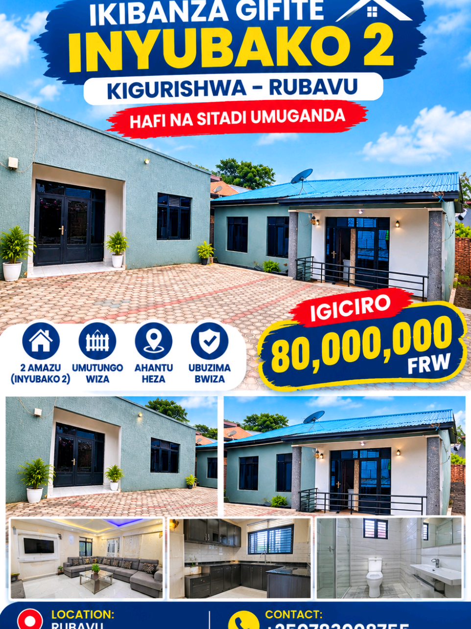 House for Sale in Gisenyi, Rubavu