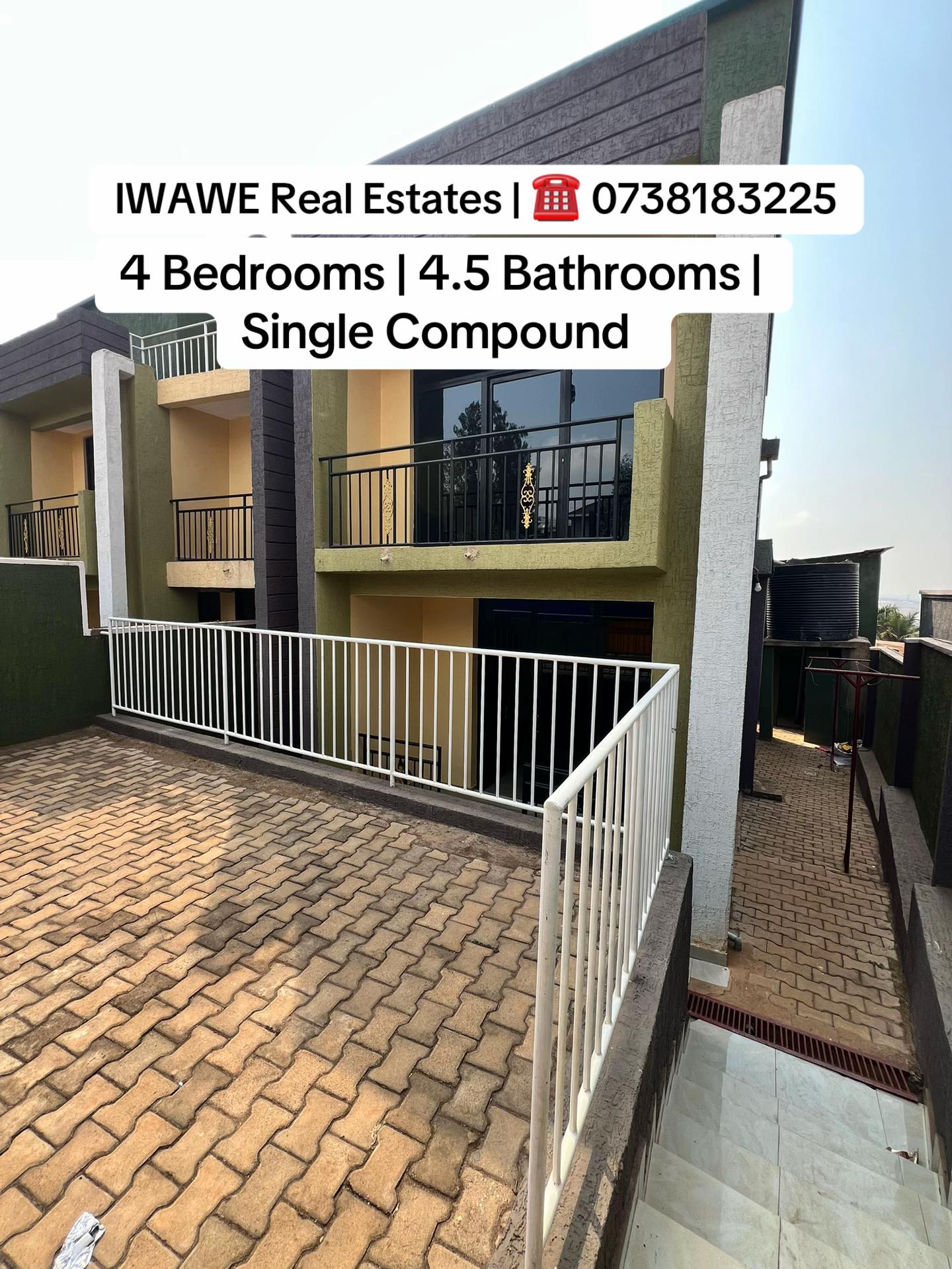 4-Bedroom House for Rent in Gisozi, Gasabo