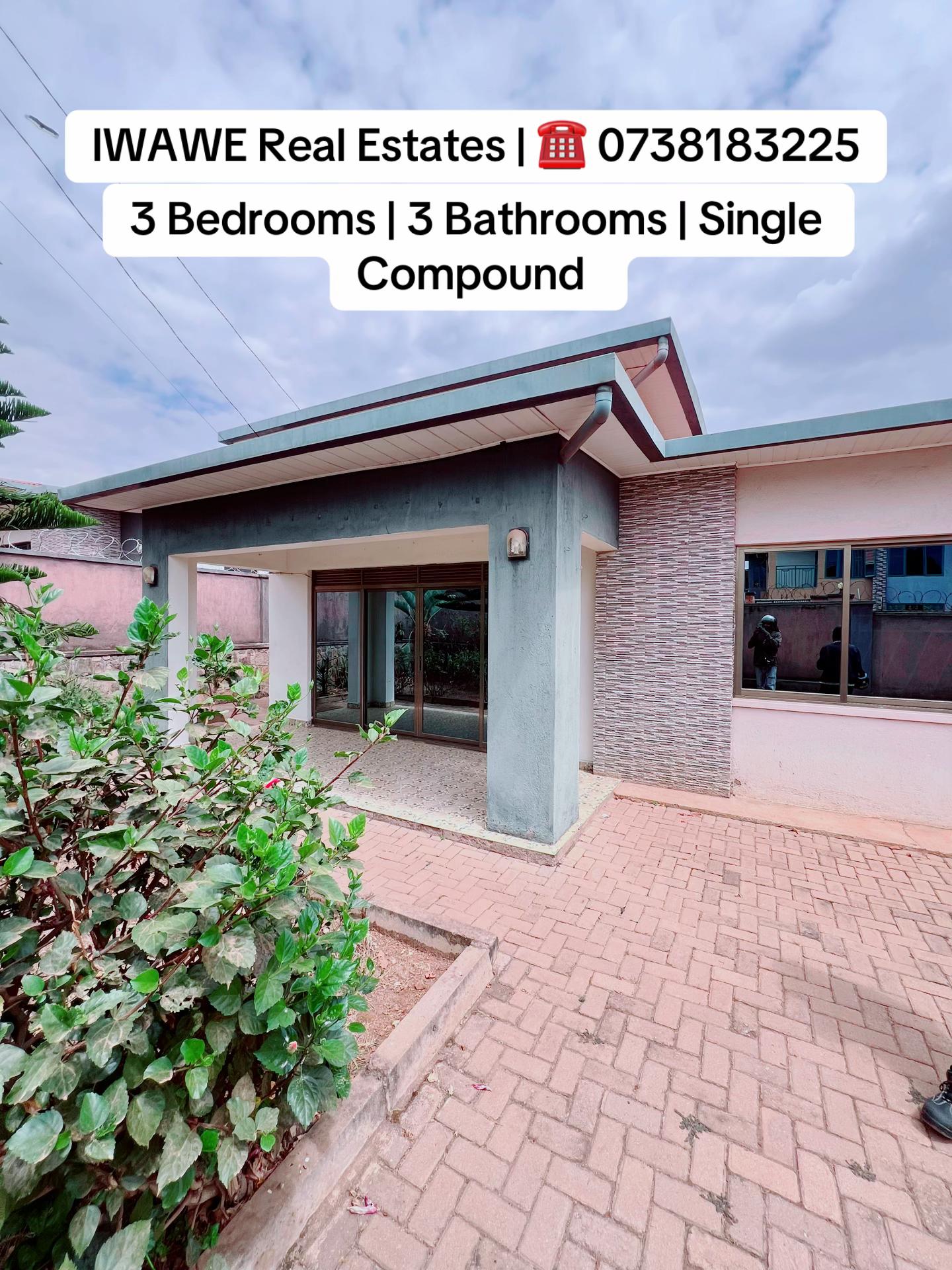 3-Bedroom House for Rent in Gisozi, Gasabo