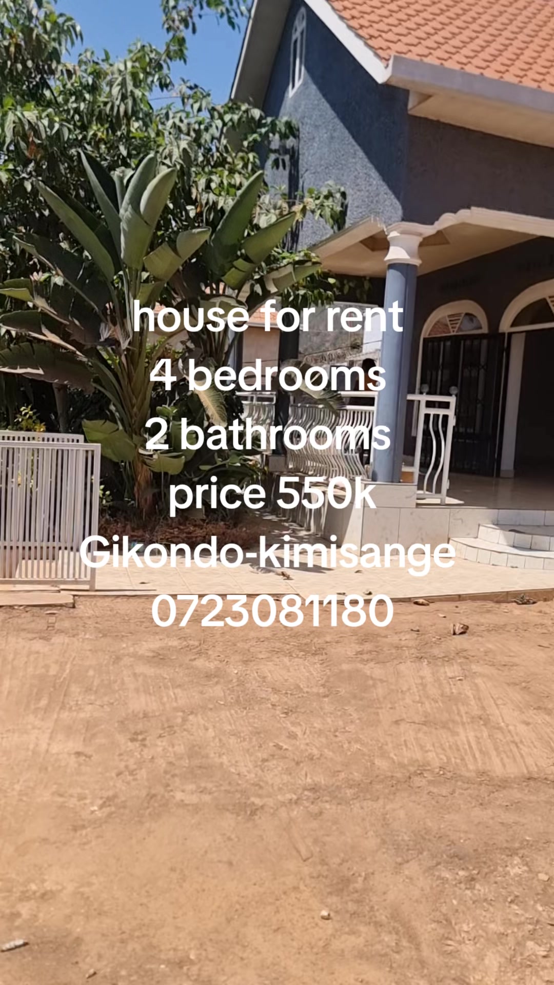 4-Bedroom House for Rent in Kigarama, Kicukiro