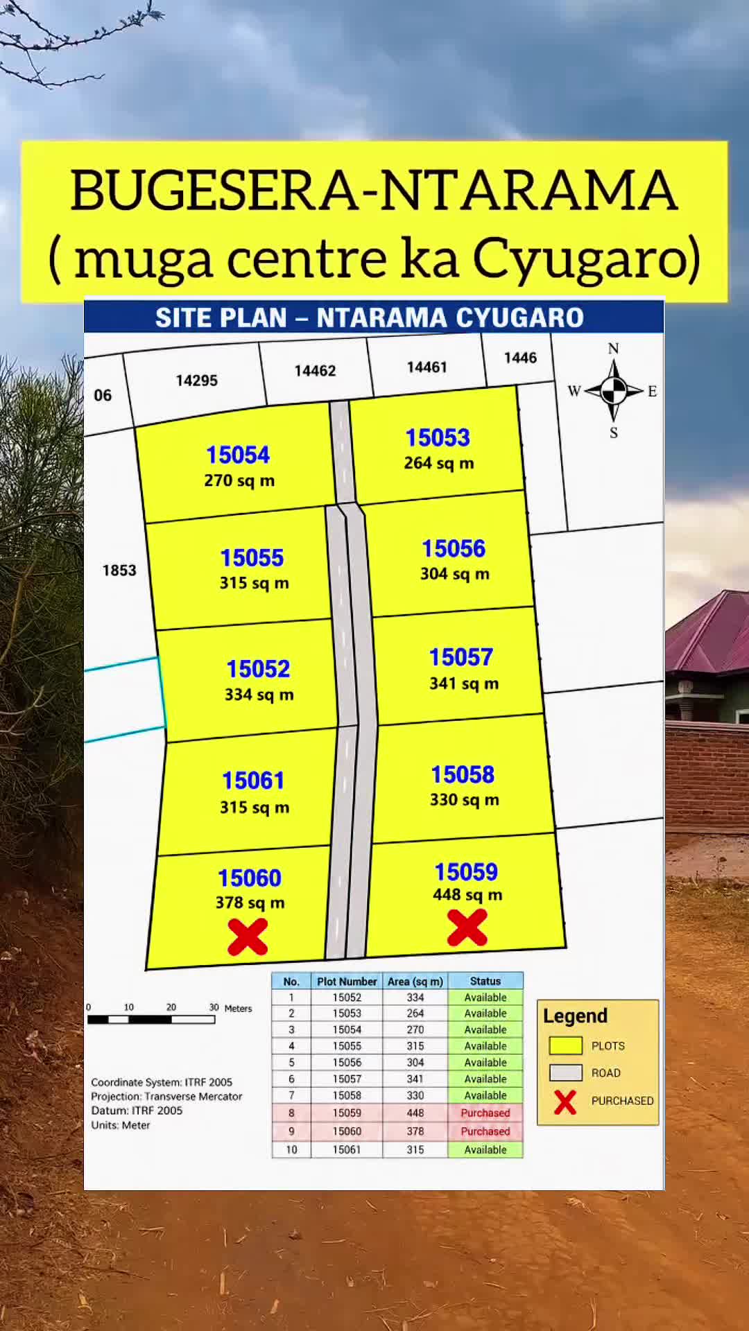 Plot for Sale in Kanzenze, Ntarama