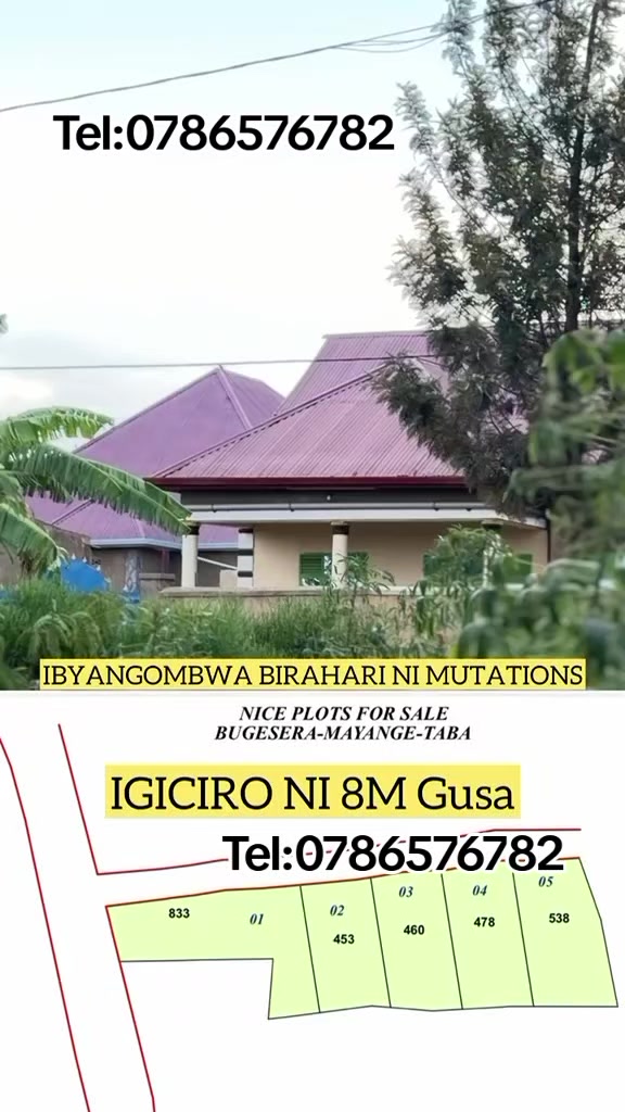 453 sqm Plot for Sale in Mayange, Bugesera
