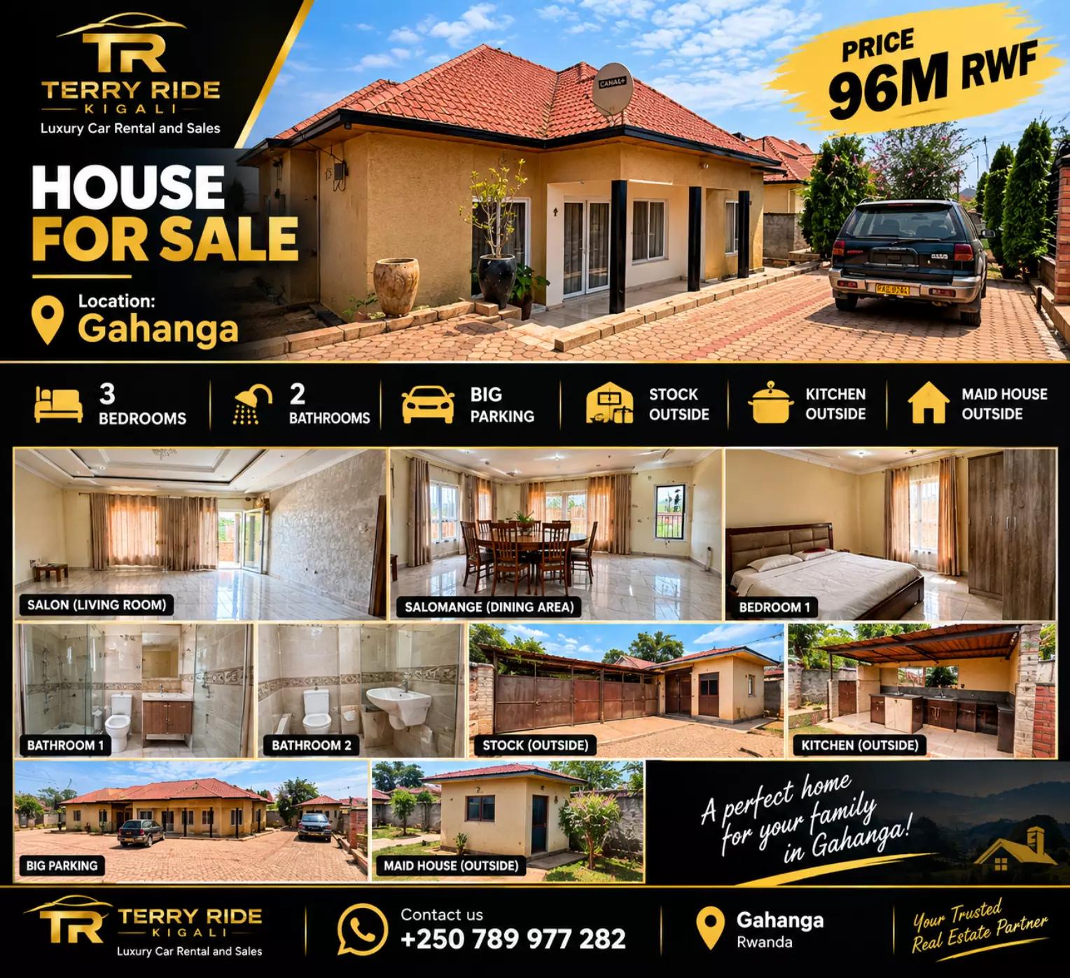3-Bedroom House for Sale in Gahanga, Kicukiro