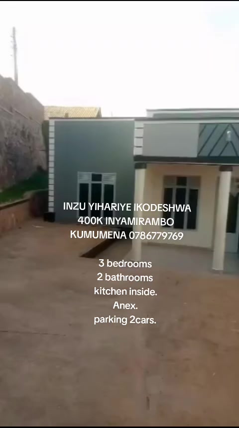 3-Bedroom House for Rent in Nyamirambo, Nyarugenge