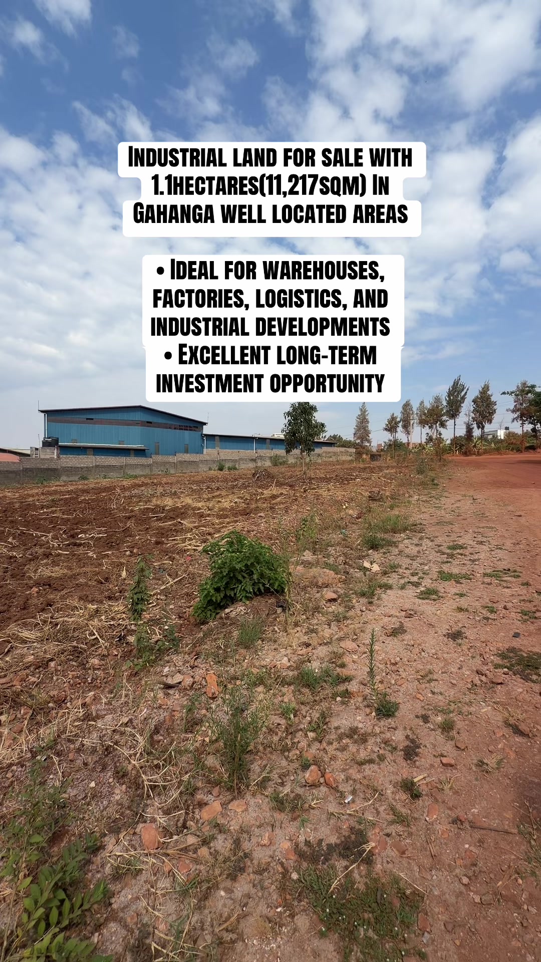 11,217 sqm Plot for Sale in Gahanga, Kicukiro