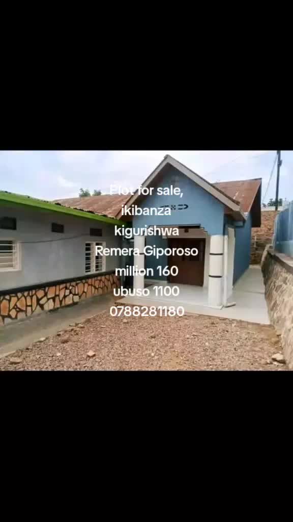 1,100 sqm Plot for Sale in Remera, Gasabo