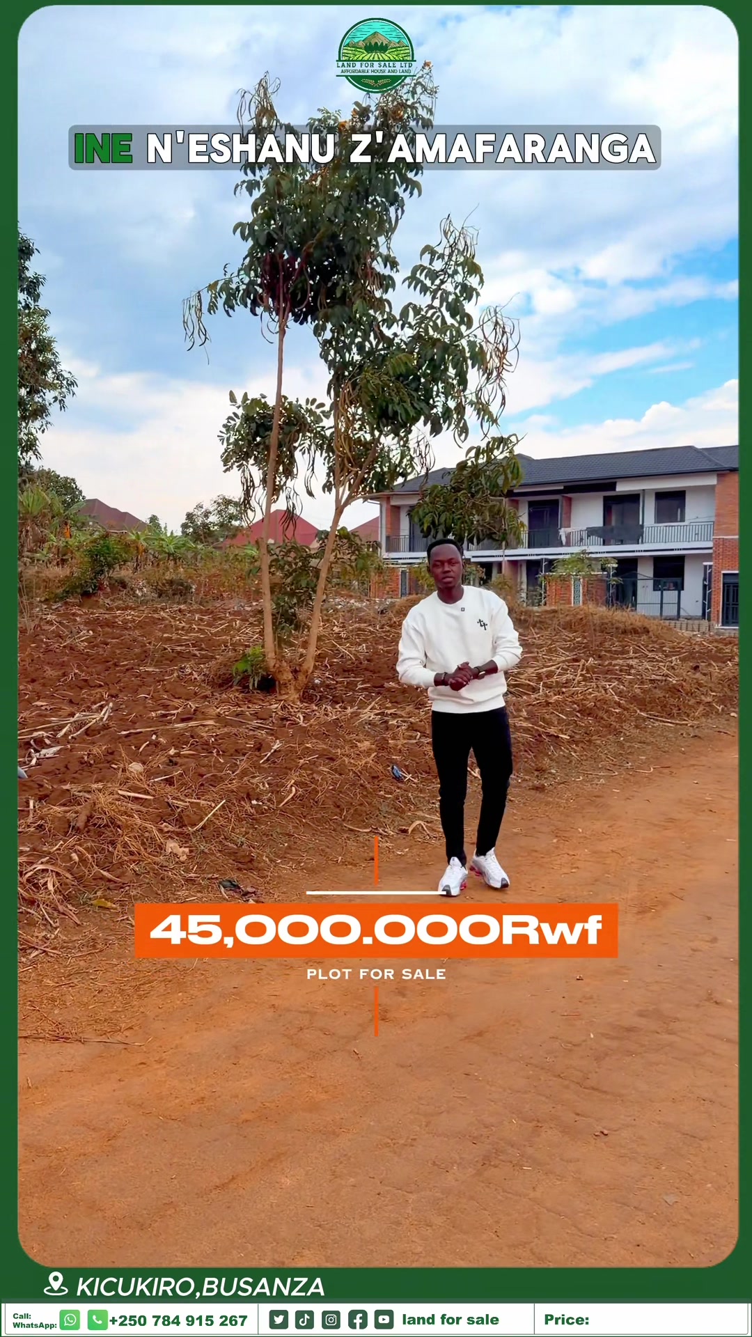 390 sqm Plot for Sale in Kanombe, Kicukiro