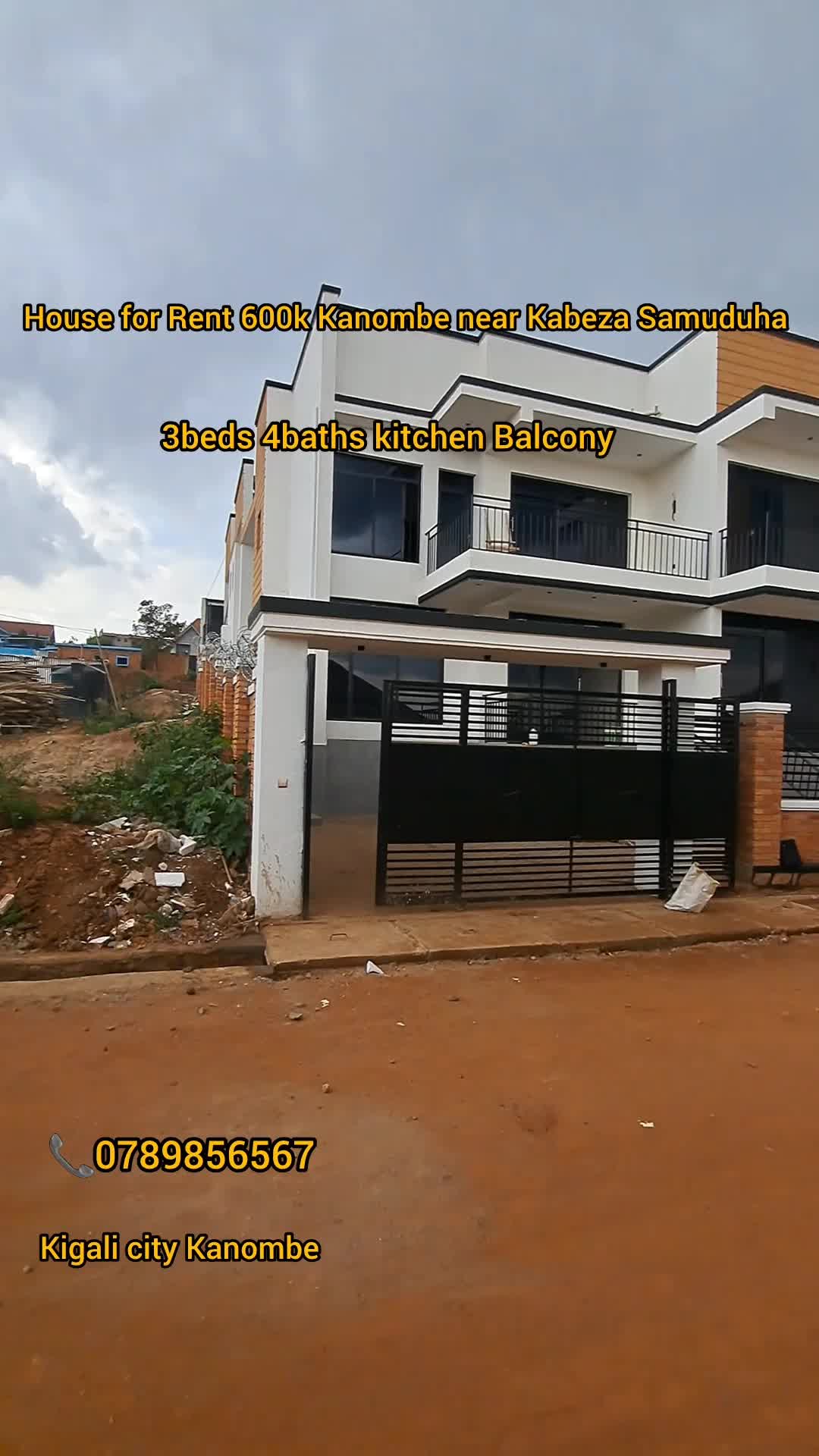 3-Bedroom House for Rent in Kanombe, Kicukiro