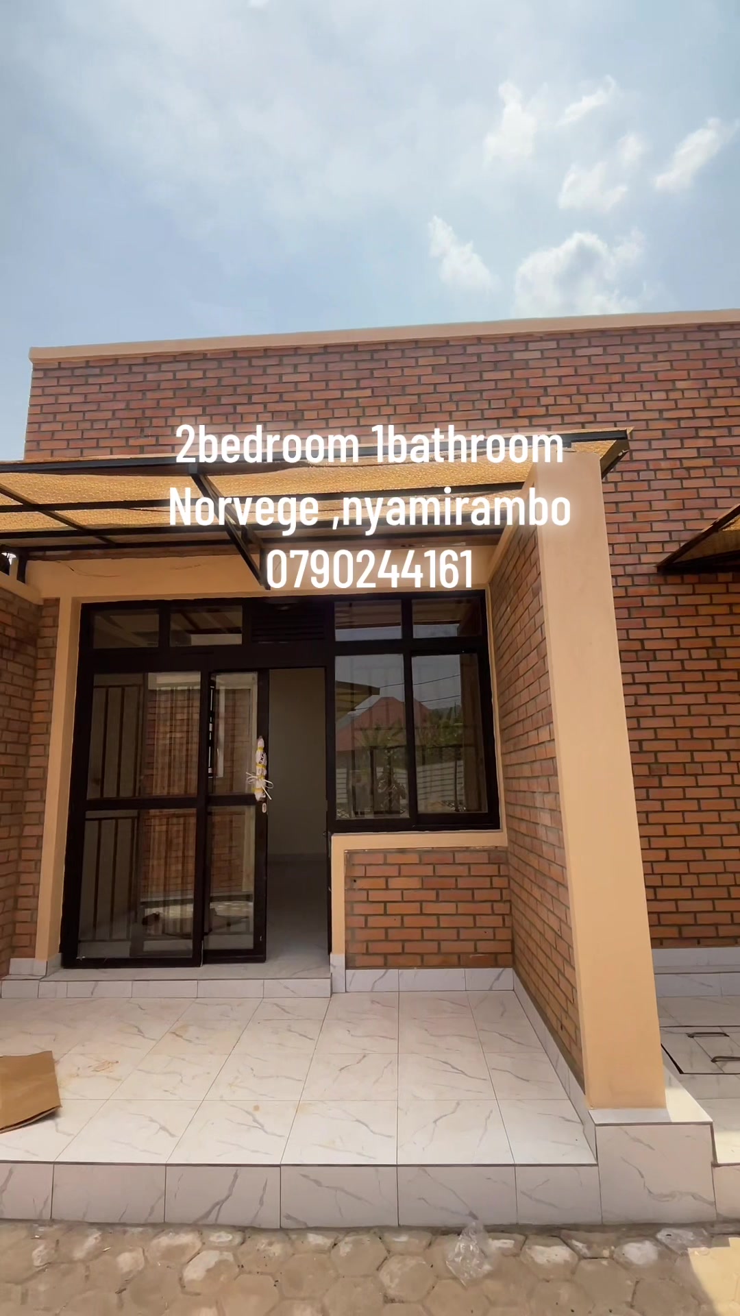 Only 350K RWF/month ️ 2 Bedrooms 1 Bathroom Parking available Hot water Annex available Near the main street – convenien