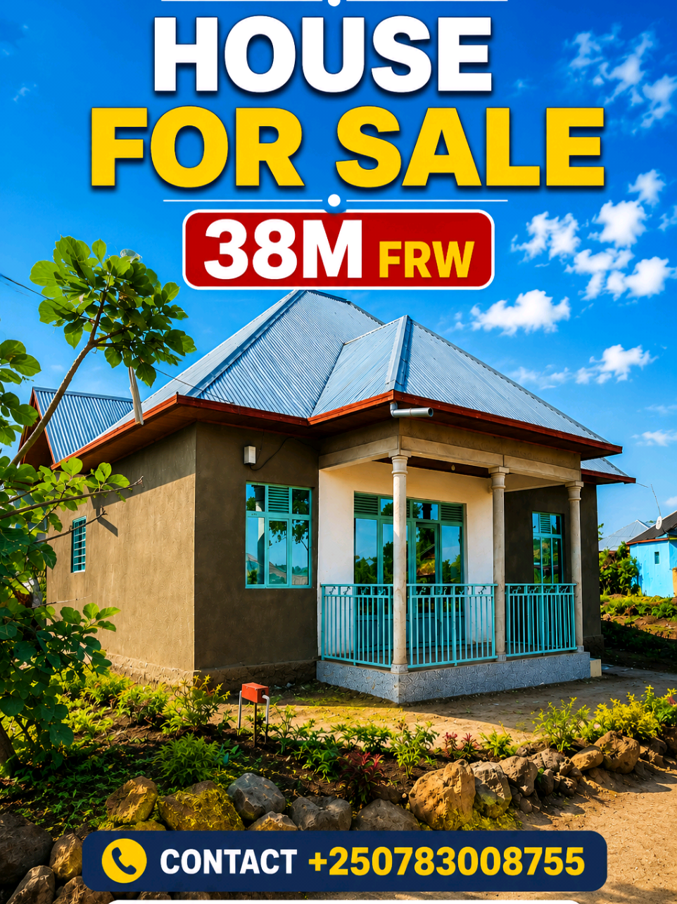 HOUSE FOR SALE – RUBAVU, HAFI NA NDENGERA