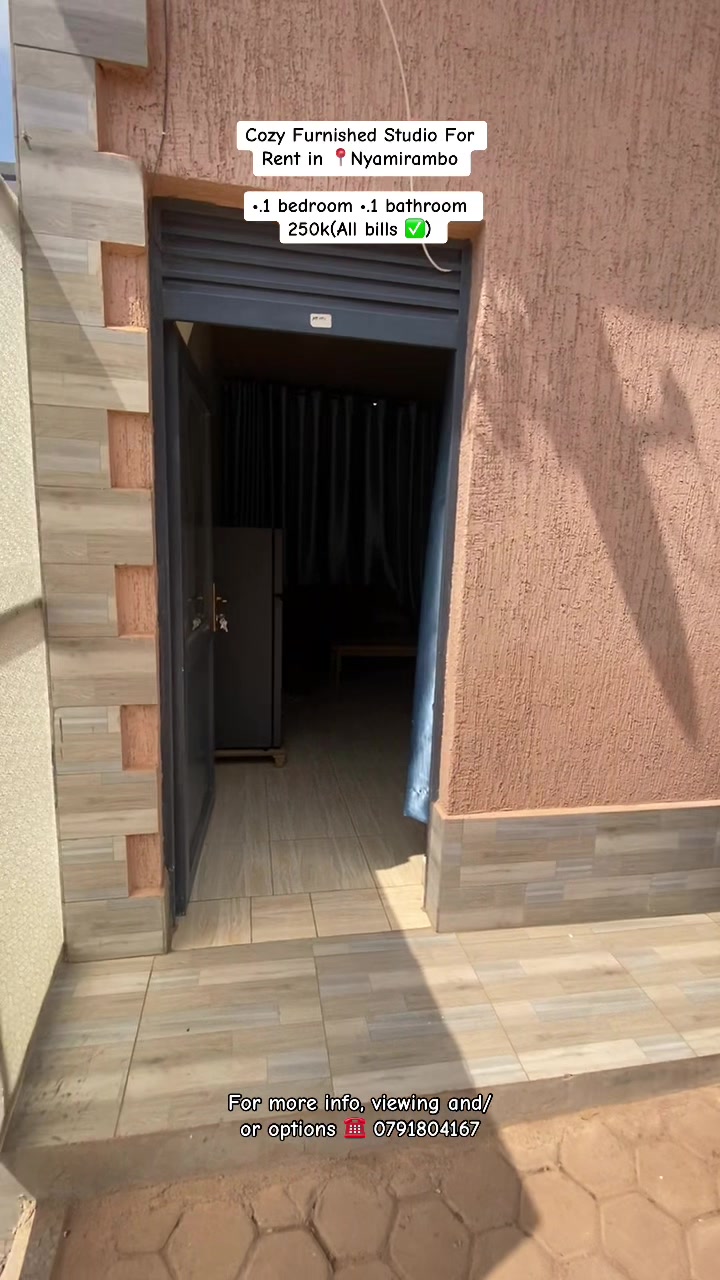 FURNISHED STUDIO FOR RENT – NYAMIRAMBO GATARE